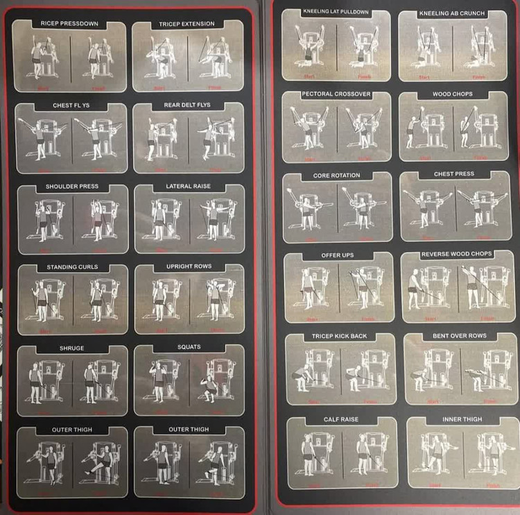 حرکات ورزشی دستگاه مولتی کراس